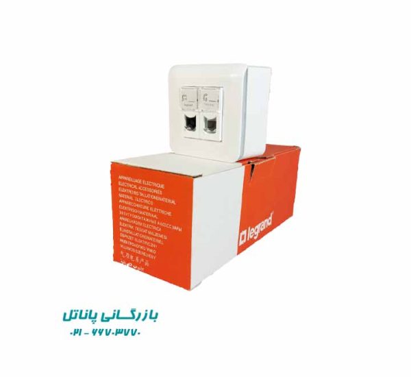 پریز شبکه و تلفن روکار لگراند مدل موزائیک - Image 3
