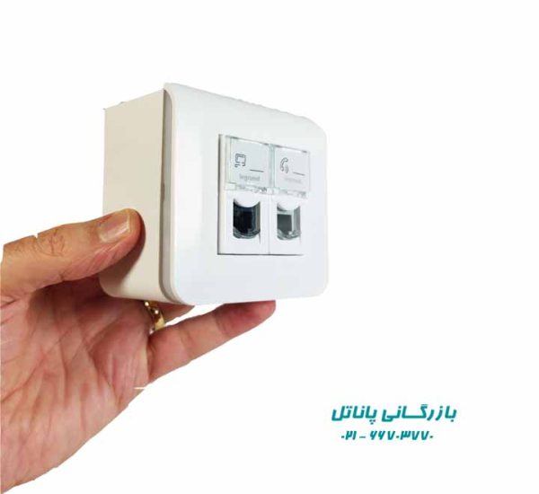 پریز شبکه و تلفن روکار لگراند مدل موزائیک - Image 2