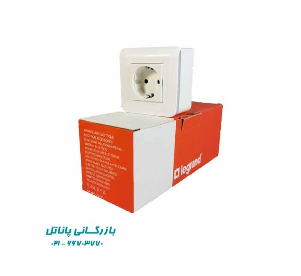پریز برق سفید روکار لگراند مدل موزائیک (طرح وارداتی) - Image 3