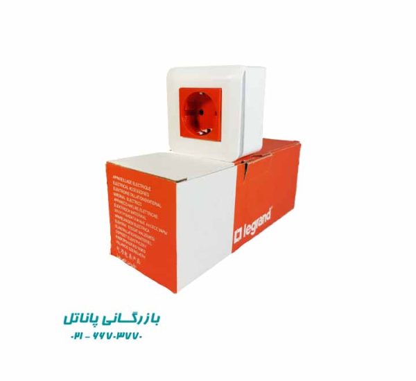 پریز برق قرمز روکار لگراند مدل موزائیک (طرح وارداتی) - Image 3