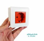 پریز برق قرمز لگراند مدل موزائیک - Image 2